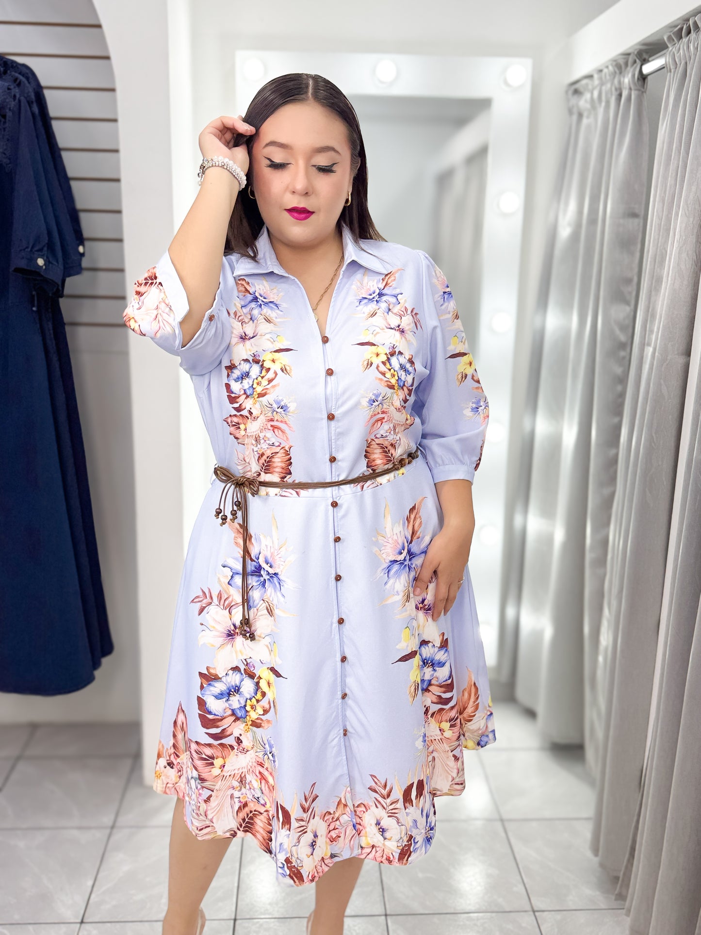 Vestido Celeste
