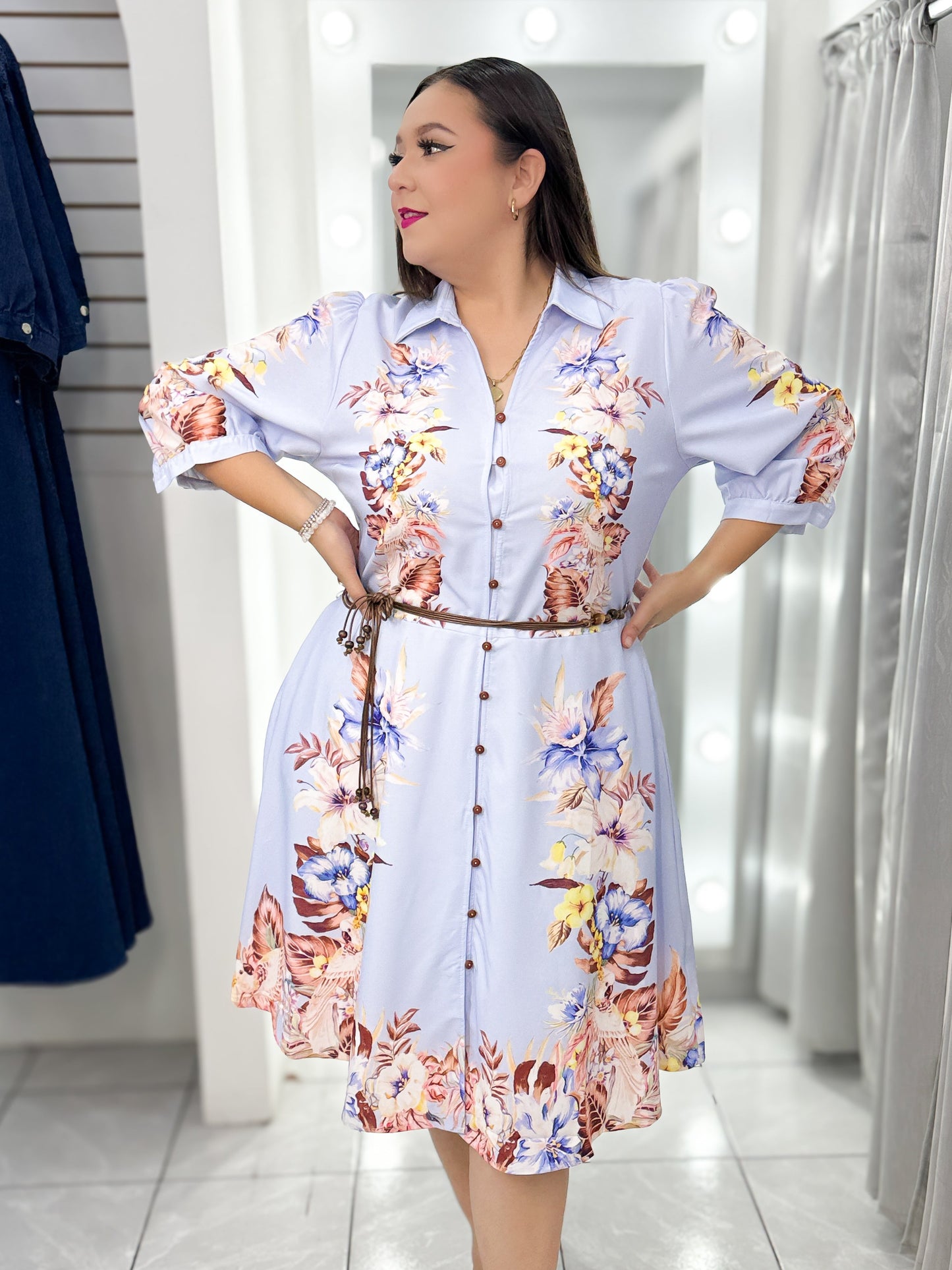 Vestido Celeste