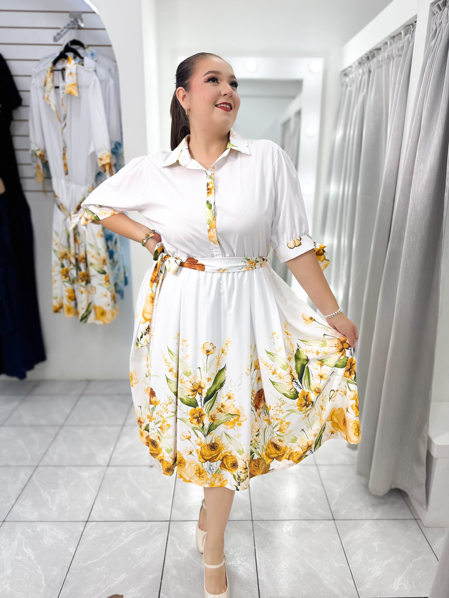 Vestido Bianca Amarilla