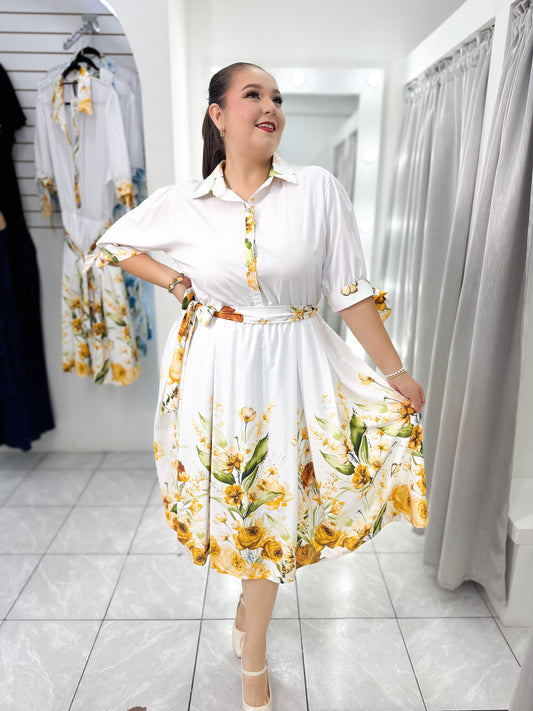 Vestido Bianca Amarilla