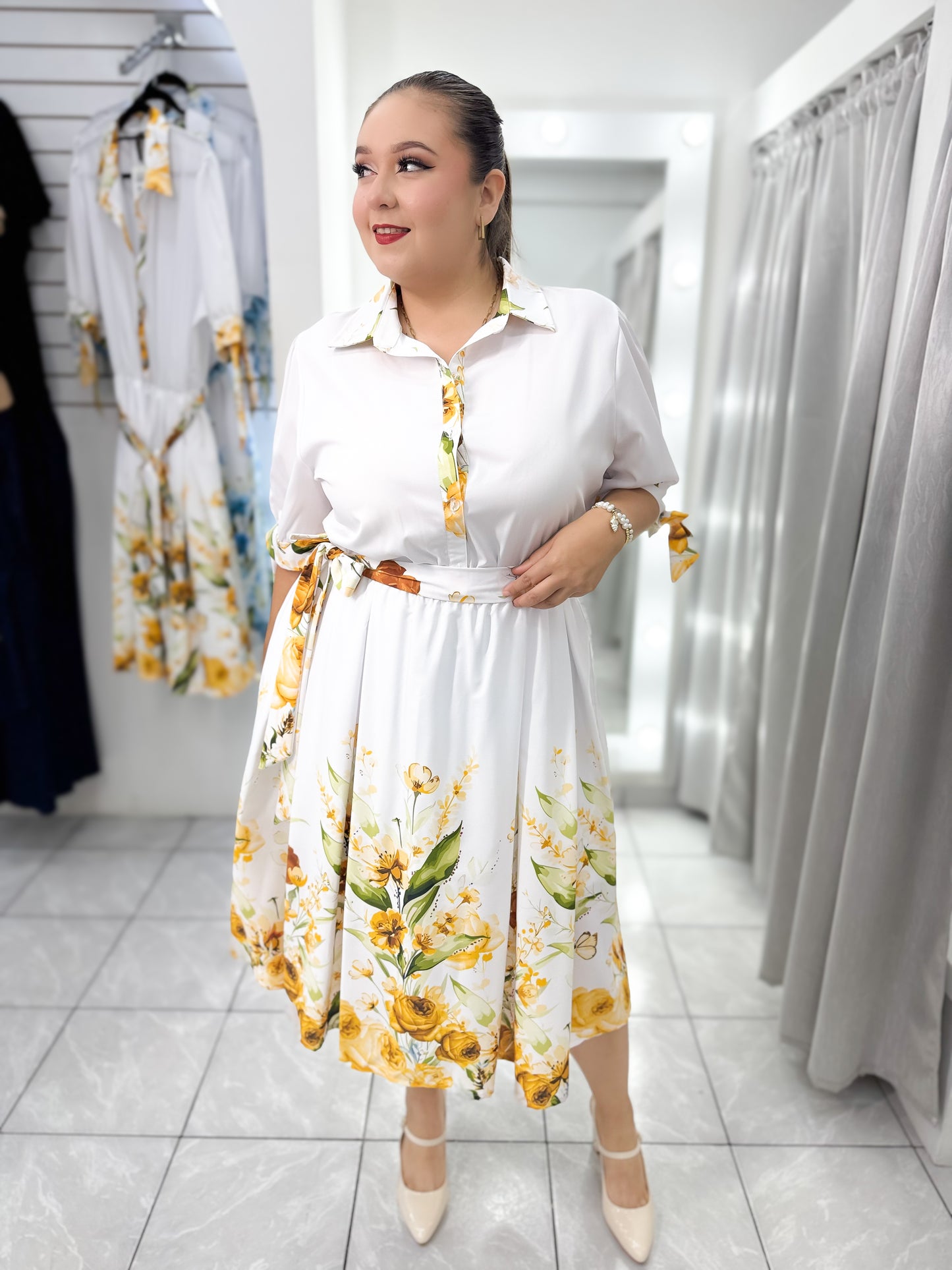 Vestido Bianca Amarilla